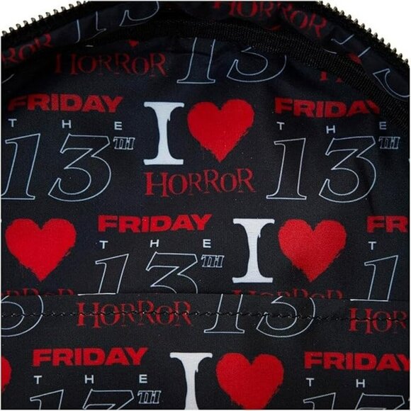 Loungefly Warner Brothers Friday The 13th I Heart Horror Mini Backpack NWT​ - Picture 5 of 5